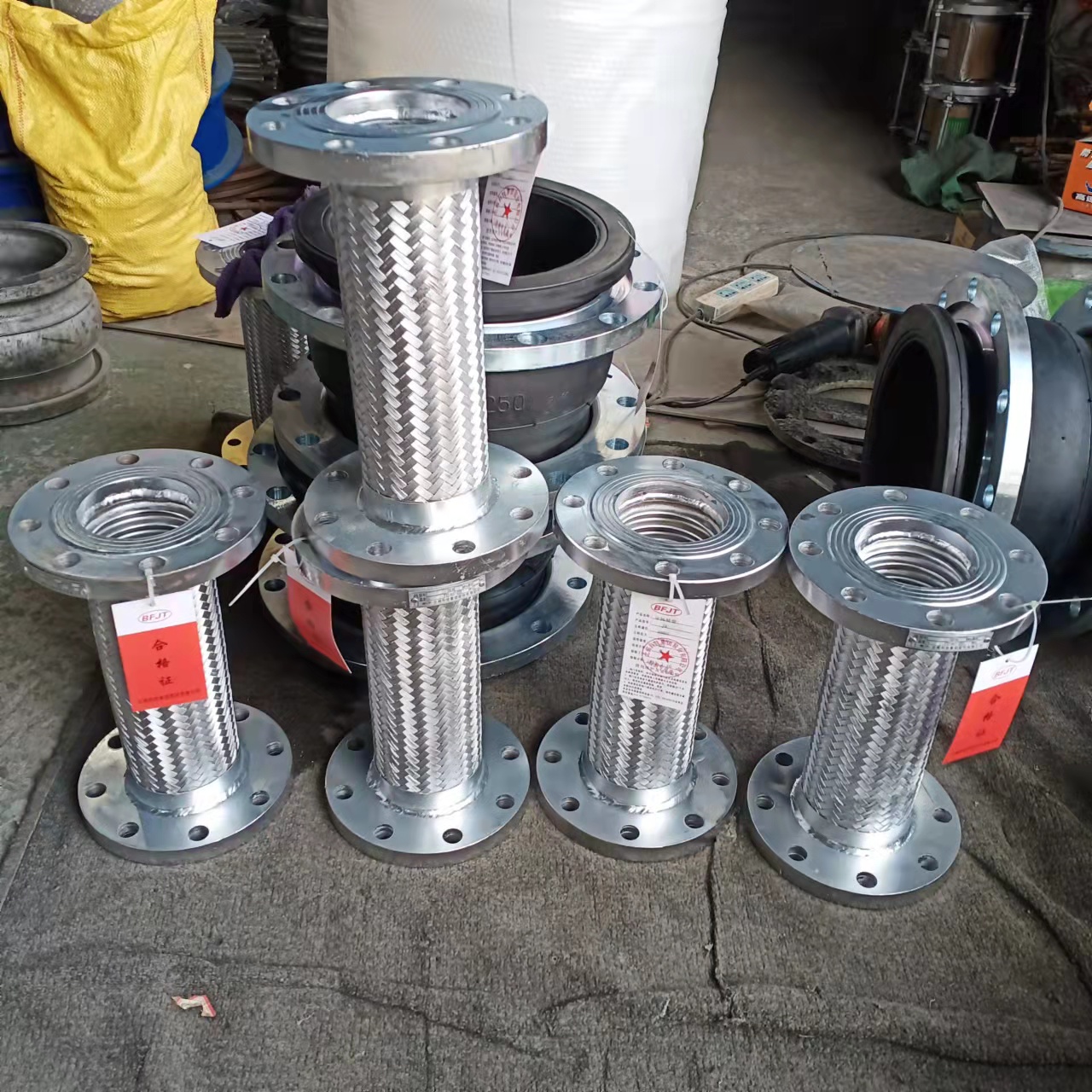304/316L不銹鋼法蘭式金屬軟管型號(hào)